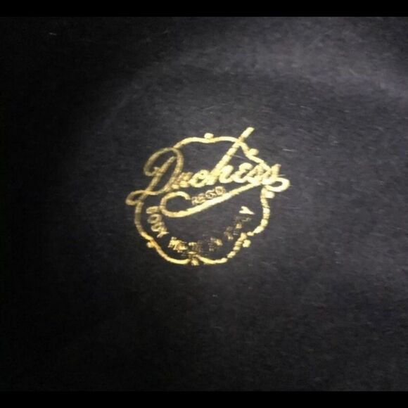 Vintage 50s Duchess Felt Furlike Hat Wide Brim Y - Picture 6 of 8